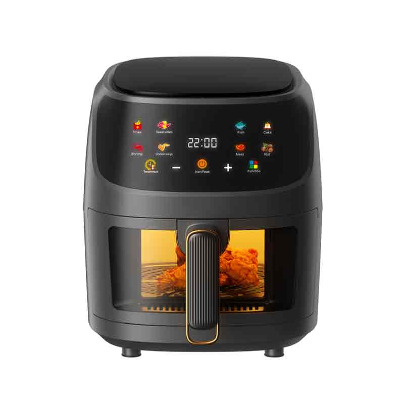 Air Fryer 5L Digital - Penggorengan Udara Digital 1350W, Jendela Transparan