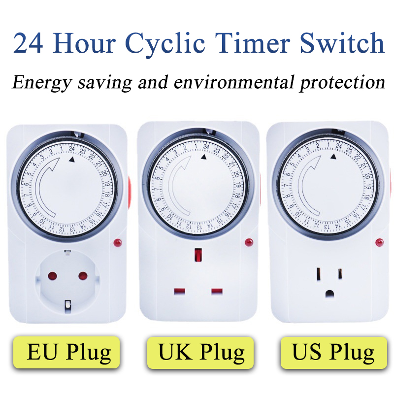 Kitchen Appliances Outlet - Sakelar Timer Siklik 24 Jam Stopkontak