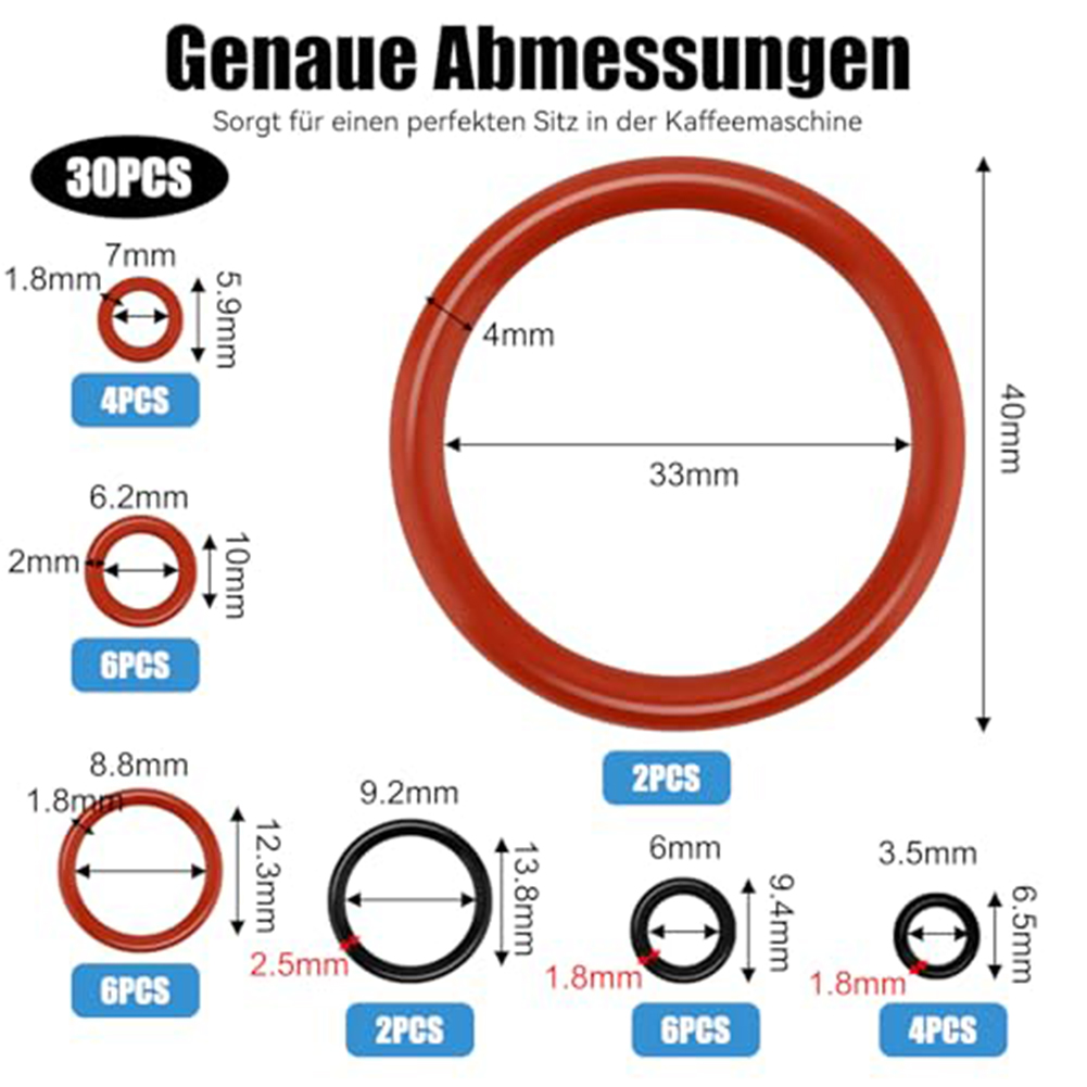 Kitchen Appliances Outlet - 30 Buah Mesin Kopi O-ring untuk