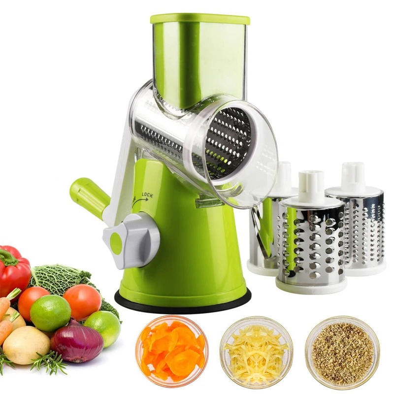 Kitchen Appliances Japan - Parutan Keju Putar Manual untuk Pemotong