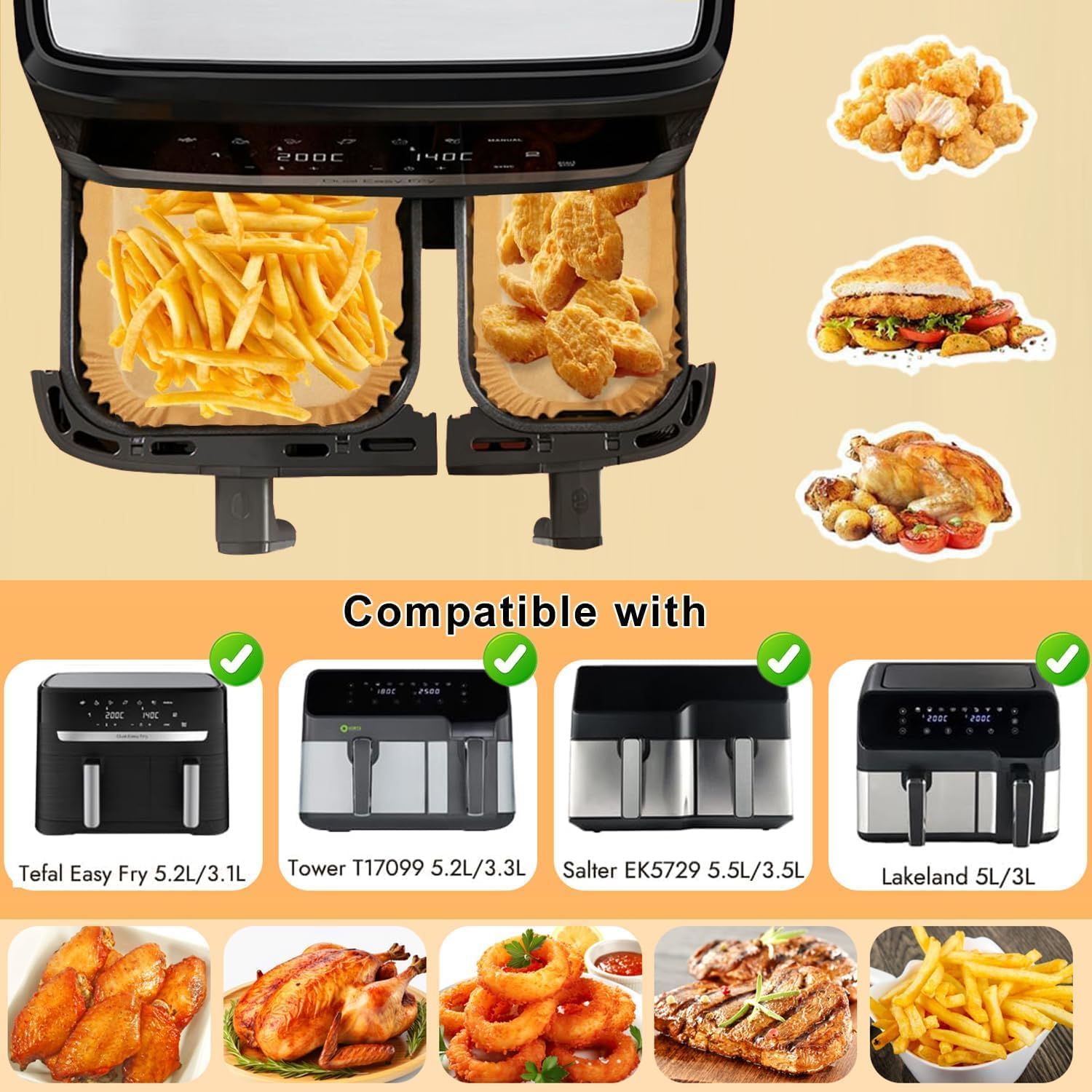 Kertas Panggang untuk Air Frye - Air Fryer 5L Digital ulasan dan harga