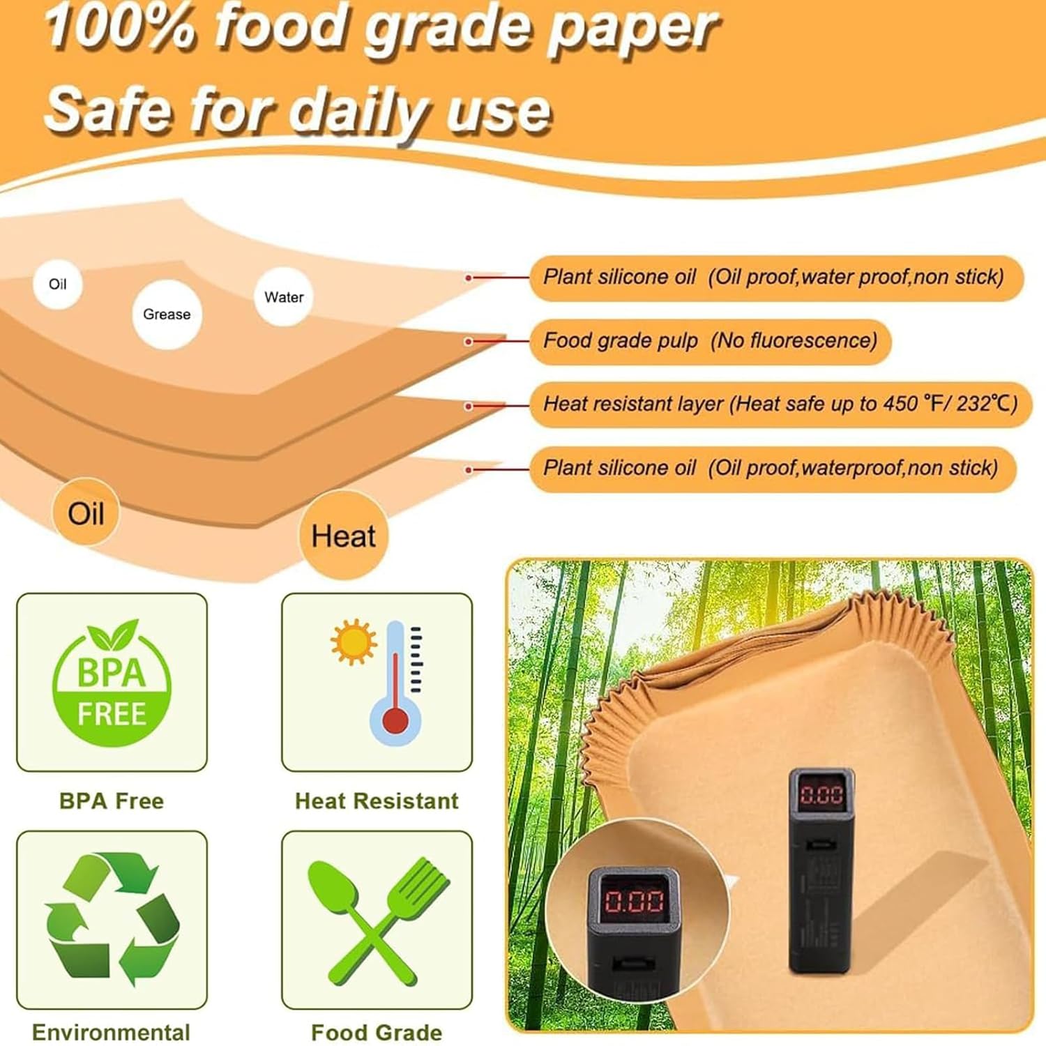 Kertas Panggang untuk Air Frye - Air Fryer 5L Digital ulasan dan harga