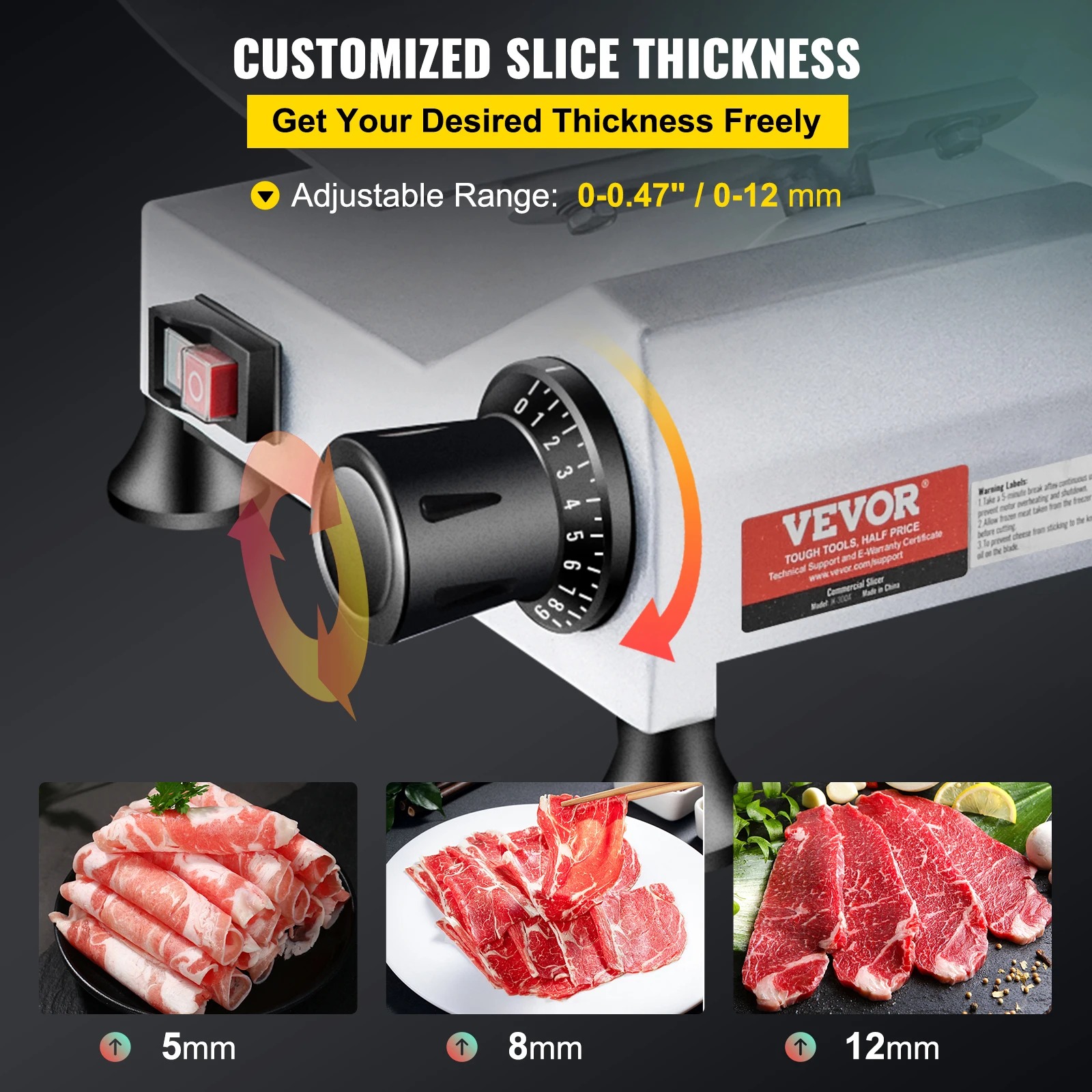 SucceBuy 240W Alat Pengiris Da - Kitchen Appliances Commercial ulasan dan harga