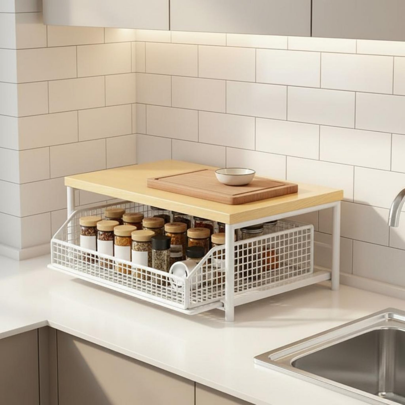 Rak Dapur 2 Tingkat Hemat Ruan - Kitchen Appliances Countertop ulasan dan harga