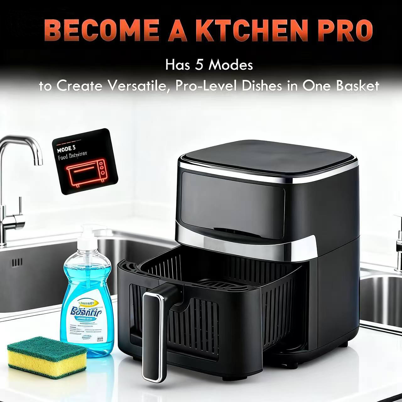 5.28 Qt Small Air Fryer - Air  - Air Fryer 5L Digital ulasan dan harga
