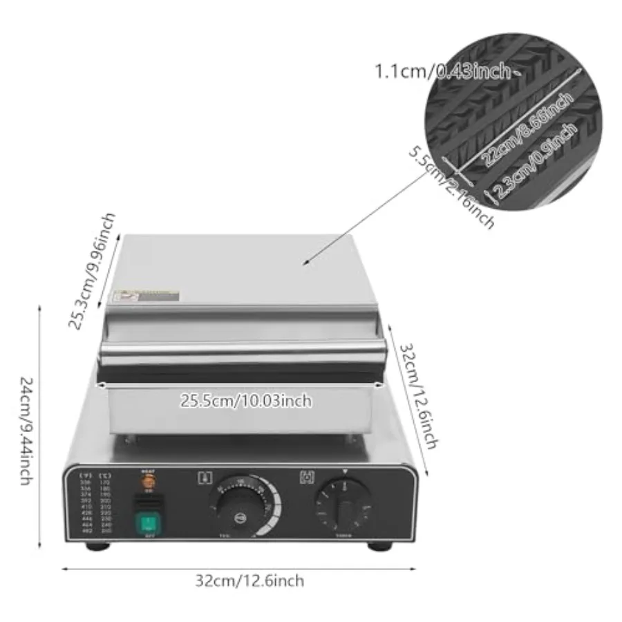 Pembuat Wafel Komersial 1750W  - Kitchen Appliances Commercial ulasan dan harga