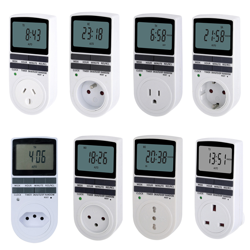 Soket Timer Digital 12/24 jam, - Kitchen Appliances Outlet ulasan dan harga