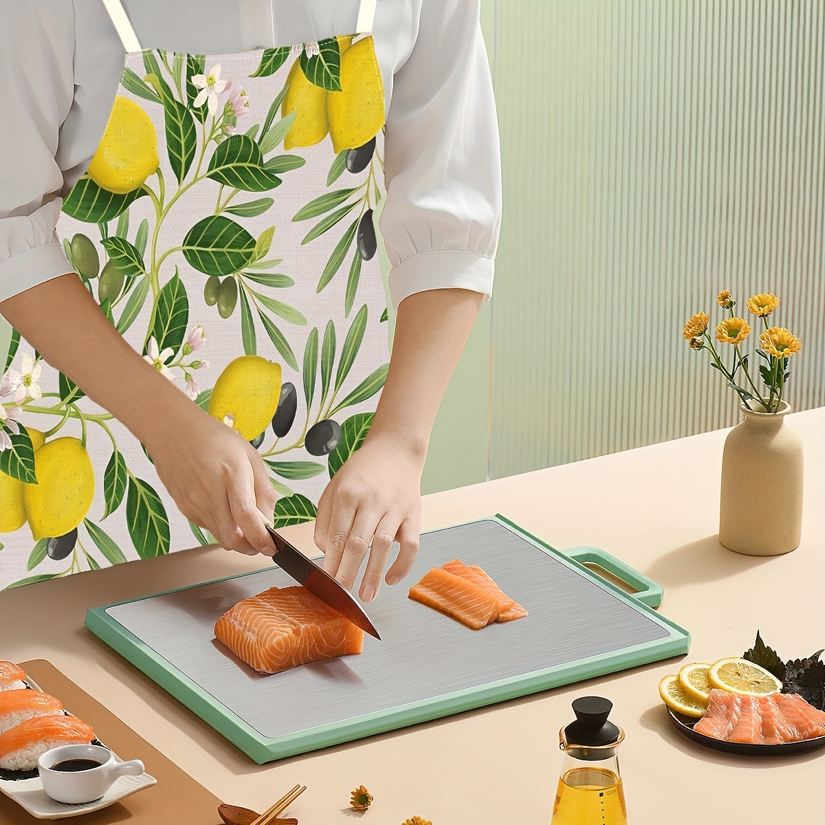 1 Buah Pola Daun Hijau Lemon d - Kitchen Appliances Hobart ulasan dan harga