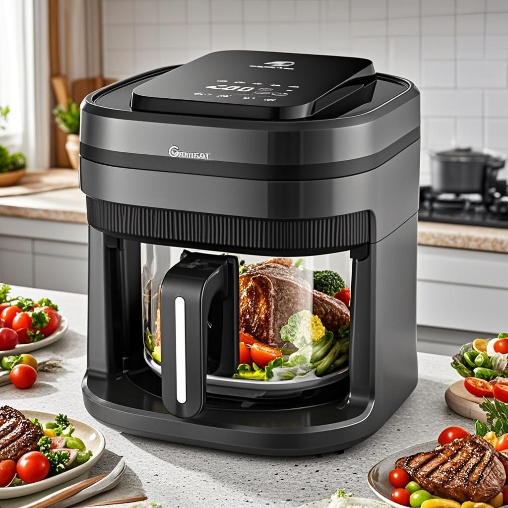 Penggorengan udara listrik ber - Air Fryer 5L Digital ulasan dan harga